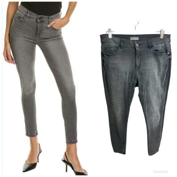 DL1961 Women's Margaux Instascuplt Skinny Fit Ankle Jean gray 30 10 - Picture 1 of 13